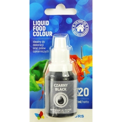Barwnik spożywczy w płynie kolor czarny 20 ml