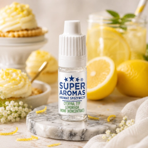 Aromat dodatek spożywczy 10ml tort krem deser napój do żelki cytryna lemoniada