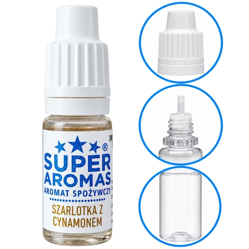 Aromat dodatek spożywczy 10ml tort krem deser napój do żelki szarlotka z cynamonem