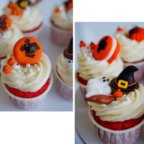 Figurka cukrowa dekoracje halloween dynie duszek ozdoby na tort