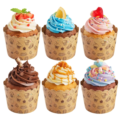 Papilotki do muffinek foremki na babeczki papierowe dekoracje urodzinowe 6 sztuk
