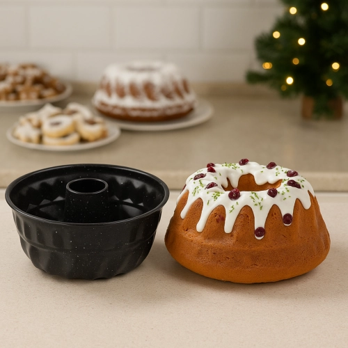 Blacha do pieczenia forma do babki z kominem ciasta świąteczne Boże Narodzenie