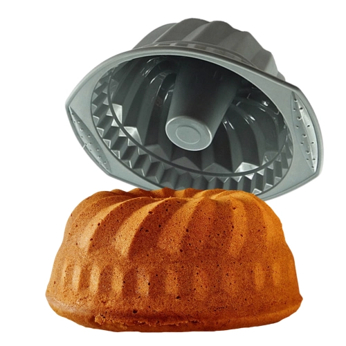 Forma silikonowa z kominem do pieczenia babka ciasto Wielkanoc święta szary