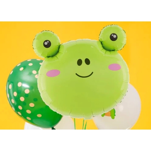 BALON FOLIOWY URODZINY ŻABA  ŻABKA  DEKORACJA HEL