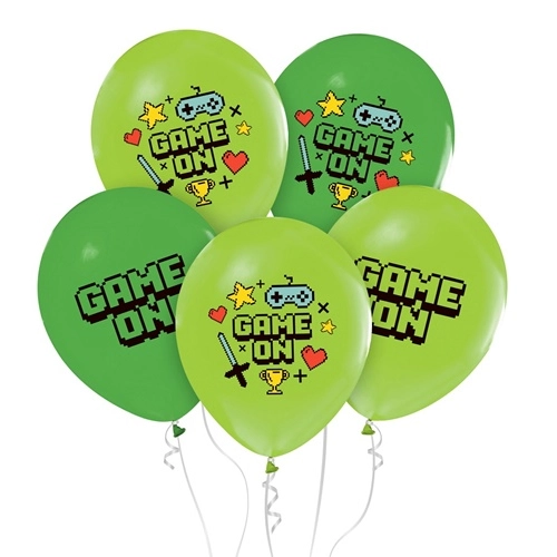 Balony minecraft piksele dekoracje urodzinowe ozdoby balon lateks 5szt
