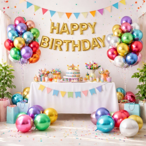 Balony lateksowe metaliczne kolorowe dekoracje urodzinowe 50 sztuk