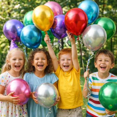 Balony lateksowe metaliczne kolorowe dekoracje urodzinowe 50 sztuk