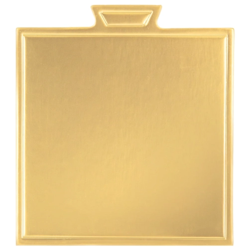 BANKIETÓWKA MONOPORCJE podkład pod tort DEKORACJE ZŁOTY ozdoba 8x8cm 10x