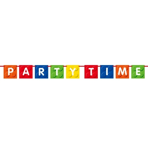 Baner girlanda dekoracja napis PARTY TIME