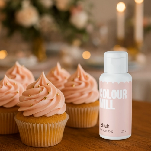 Barwnik olejowy do mas tłustych kremu czekolady pudrowy róż blush colour mill 20ml
