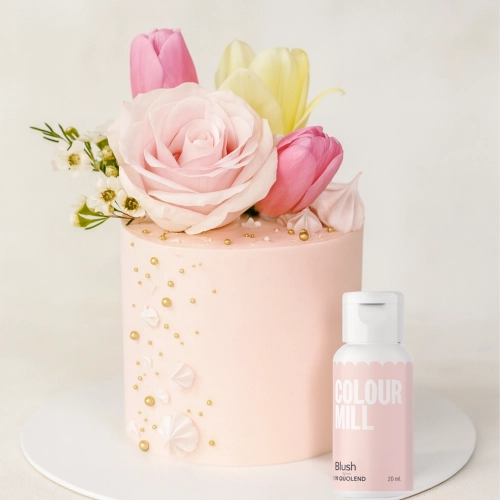 Barwnik olejowy do mas tłustych kremu czekolady pudrowy róż blush colour mill 20ml