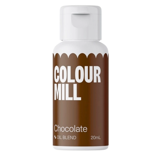 Barwnik olejowy do mas tłustych kremu czekolady brązowy chocolate colour mill 20ml