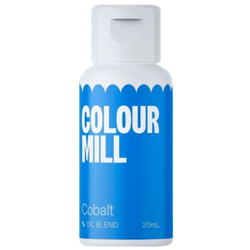 Barwnik olejowy do mas tłustych kremu czekolady niebieski cobalt colour mill 20ml