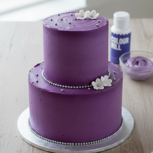 Barwnik olejowy do mas tłustych kremu czekolady violet fioletowy colour mill 20ml