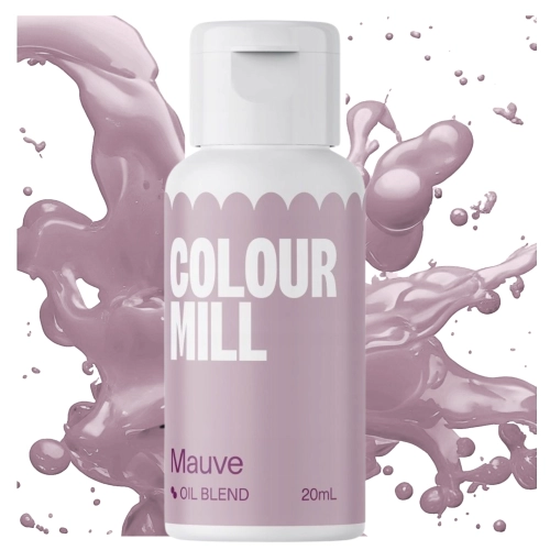 Barwnik olejowy do mas tłustych kremów czekolady różowy mauve colour mill 20ml