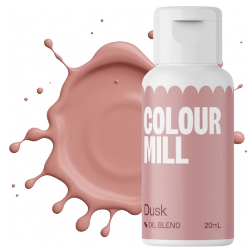 Barwnik olejowy do mas tłustych kremu czekolady pudrowy beżowy dusk colour mill 20ml