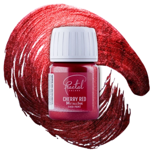 Barwnik spożywczy w płynie czerwony metaliczny jadalna farbka fractal raspberry wine 30g