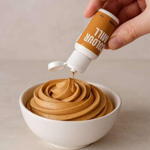 Barwnik olejowy do mas tłustych kremu czekolady karmel caramel colour mill 20ml