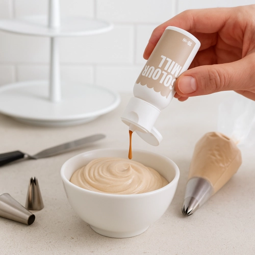 Barwnik olejowy do mas tłustych kremu czekolady beżowy latte colour mill 20ml