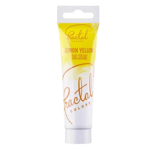 BARWNIK spożywczy w żelu ŻÓŁTY LEMON DO TORTU fractal TUBKA 30g