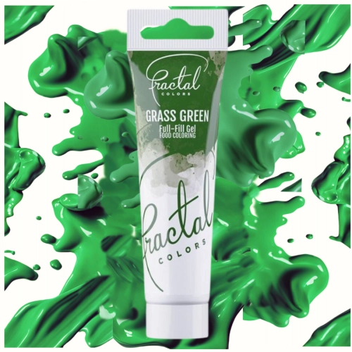 Barwnik spożywczy w żelu zielony do tortu fractal tubka grass green 30g
