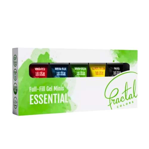 Barwniki spożywcze w żelu do tortu fractal tubka zestaw 5szt