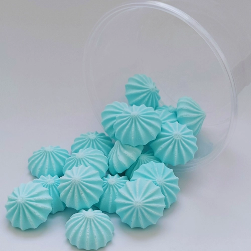 Posypka na tort bezy cukrowe niebieskie beziki mini dekoracje urodzinowe 100g