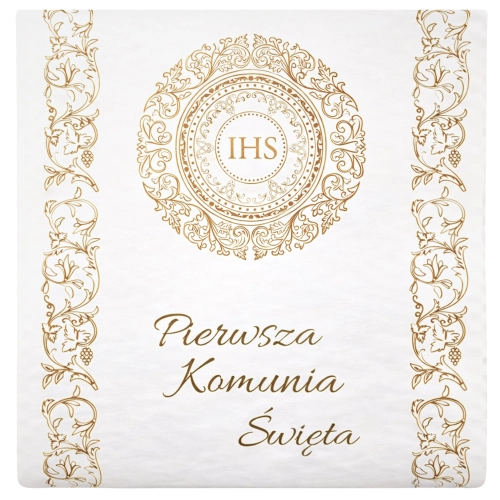 Bieżnik komunijny IHS Pierwsza Komunia Święta ozdoby na stół 5m 40cm