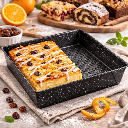 Blacha do pieczenia forma do ciasta zapiekanek kwadratowa non stick