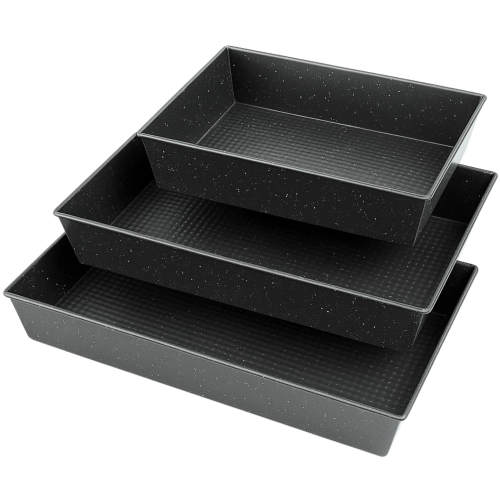Blacha do pieczenia forma prostokątna do chleba ciasta biszkoptu zestaw 3 blach