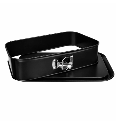 Blacha do pieczenia tortownica otwierana do ciasta prostokątna 28x38cm