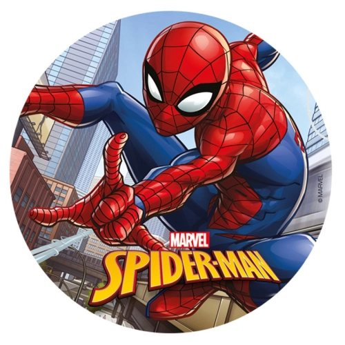 Opłatek waflowy ozdoby na tort Spider-man dekoracje urodzinowe