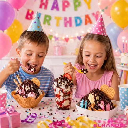 Posypka na tort lody 50g chrupki ryżowe w czekoladzie deserowej kulki na babeczki