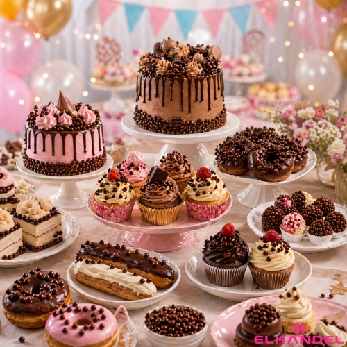 Posypka na tort lody 50g chrupki ryżowe w czekoladzie deserowej kulki na babeczki