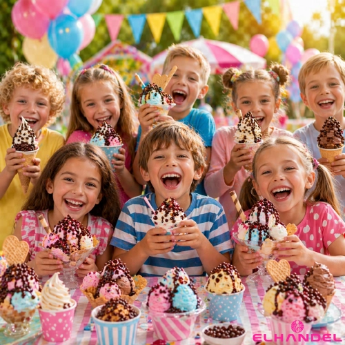 Posypka na tort lody 500g chrupki ryżowe w czekoladzie deserowej kulki na babeczki