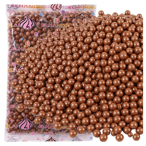 Posypka na tort lody 500g chrupki ryżowe w czekoladzie białe kulki na babeczki