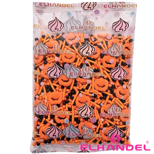 Posypka na tort 50g dynia maczek pałeczki mix halloween dekoracje na babeczki
