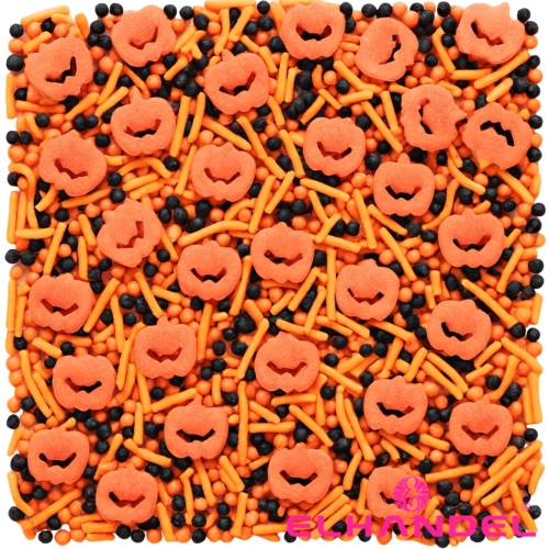 Posypka na tort 50g dynia maczek pałeczki mix halloween dekoracje na babeczki