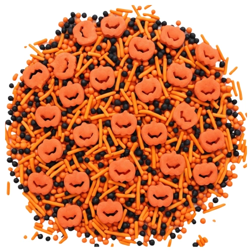 Posypka na tort 1kg dynia pałeczki maczek halloween dekoracje cukrowe na babeczki