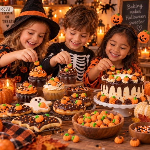 Posypka na babeczki dynia 50 sztuk halloween ozdoby na tort dynie pomarańczowe