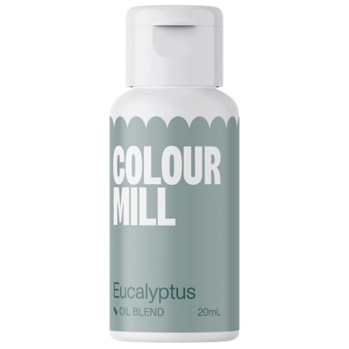 Barwnik olejowy do mas tłustych kremu czekolady zielony eucalyptus colour mill 20ml