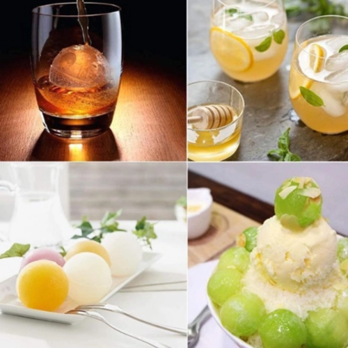 Forma silikonowa do kul lodowych pojemnik kule do drinków napoi