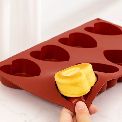 Forma silikonowa serce desery monoporcje dekoracja walentynki serca 8 szt