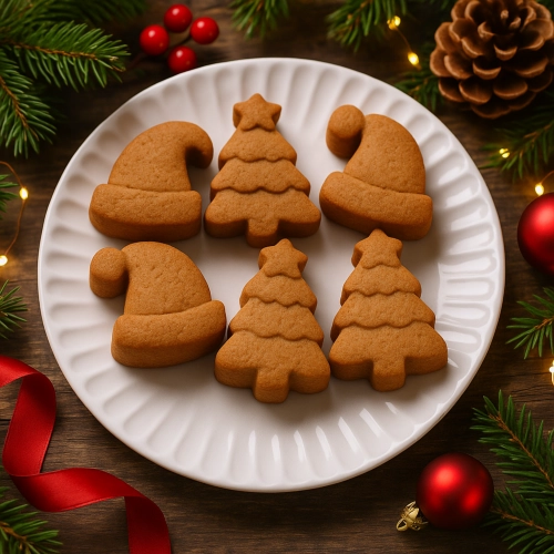 Forma silikonowa do ciastek czekoladek choinka czapka mikołaja