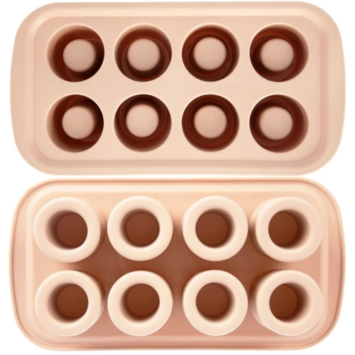 Forma silikonowa do monoporcji foremka do pieczenia wysokie desery do shotów 8 gniazd