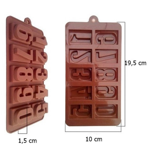 Forma silikonowa do czekoladek kształt cyfry