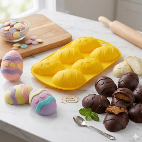 Foremka silikonowa Wielkanocna pisanki jajeczka forma do pieczenia Wielkanoc