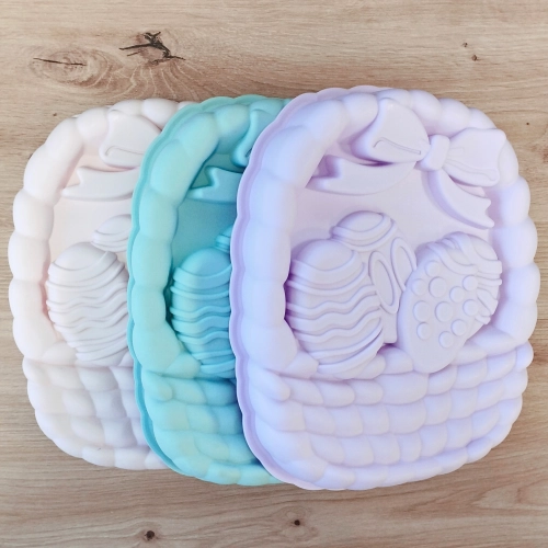 Foremka silikonowa Wielkanocna koszyk z pisankami forma do pieczenia Wielkanoc