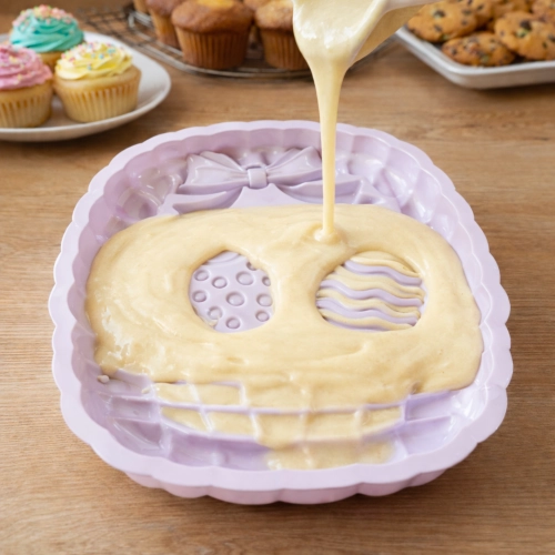 Foremka silikonowa Wielkanocna koszyk z pisankami forma do pieczenia Wielkanoc