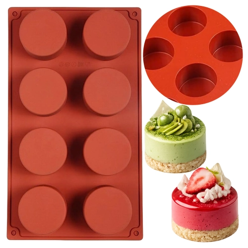 Forma silikonowa do monoporcji 5,5cm okrągła koło na chrupki żelki praliny